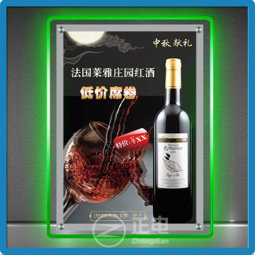 Best selling acrylic panel led display light box outdoor light box signs advertising for shops