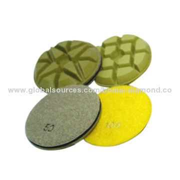 Diamond polishing pad for granite and marble