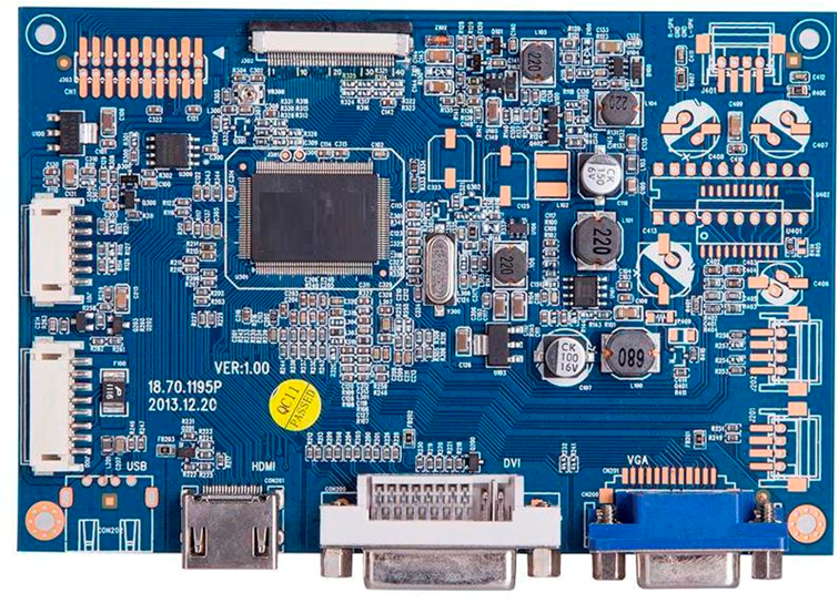 Entrée HDMI VGA et DVI pour LCD LVDS