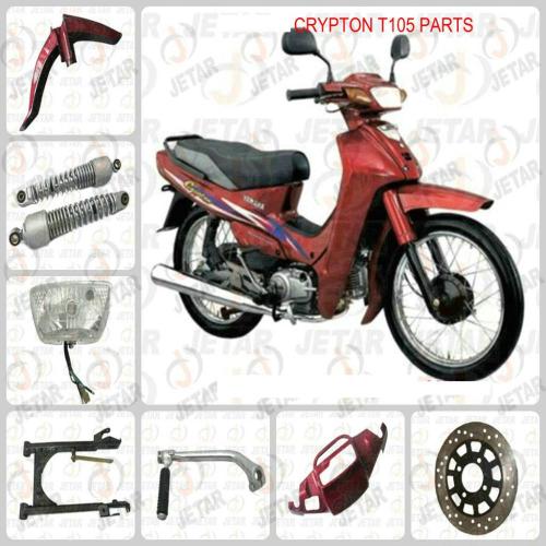 Bahagian-bahagian crypton muffler/Absorber/karburetor/YAMAHA 105