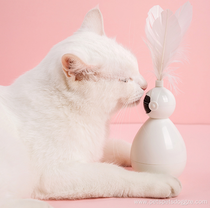 New design interactive ball and feather cat toy