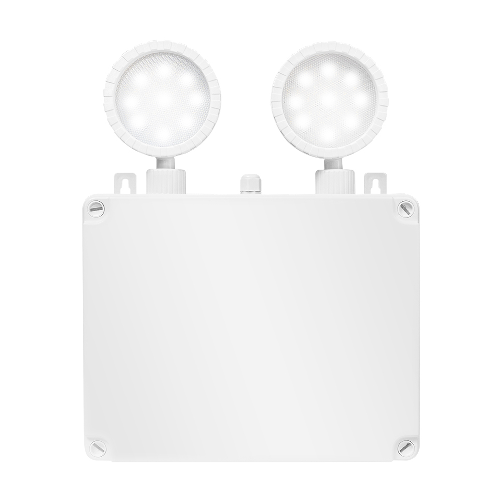 Luce di emergenza LED a doppio punto impermeabile IP65