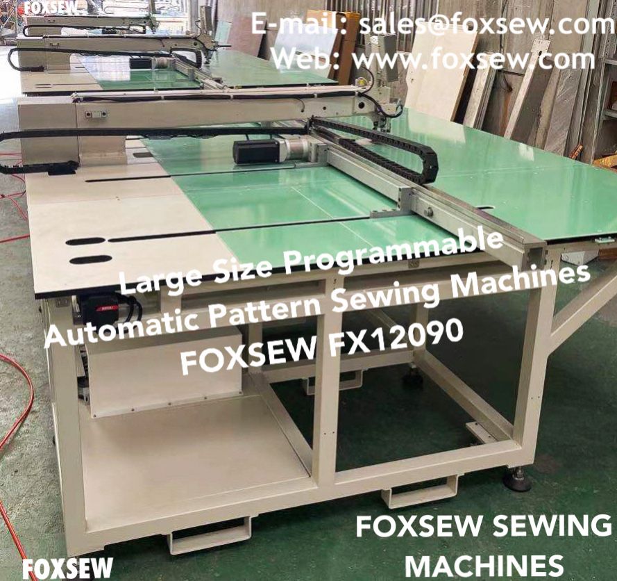 Large Size Programmable Automatic Pattern Sewing Machine for Sofa Furniture and Upholstery on Leather and Fabrics FOXSEW FX12090 -6