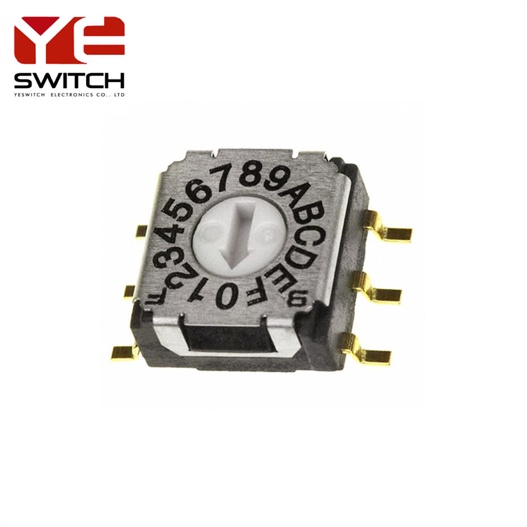 10x10 SMD 8421 Rotary Dip Switch الترميز الرقمي