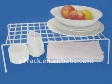 Metal cup plate shelf