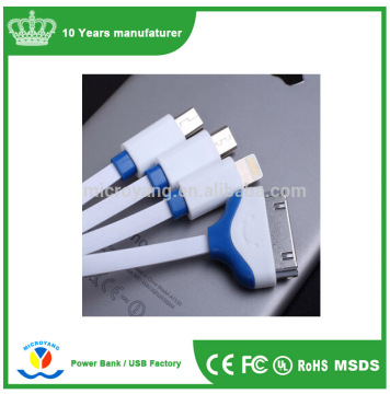Four-in-one long multi-functional data cable one to four charger line USB mobile phone charging line lengthen ios Android