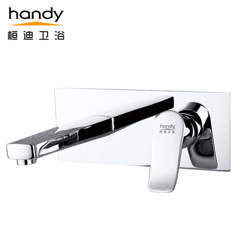 Wall-recessed Basin Mixer Faucet