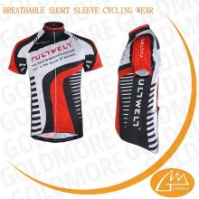 Anti-BacterialAnti-UV customisation pro team ss cycling jerseys and bib short with reflective sgripe