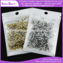 Fashion 3D gold silver Nail decoration Acrylic Metallic nail decoration