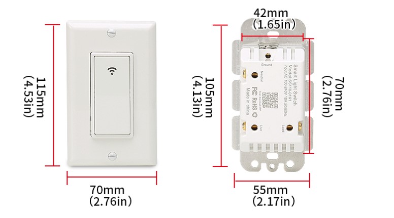 Hot sale WIFI smart US standard switch APP remote control smart home switch