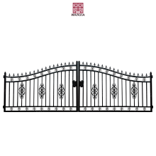 Rustproof Wrought Iron Exterior Front Entry Doors