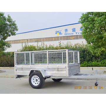 Used GINO 8x5 Hot Dipped Galvanised Single Axle U Haul Car Trailers for Sale