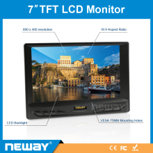7 inch lcd small tv monitor, small lcd advertising player, 7" lcd small led display