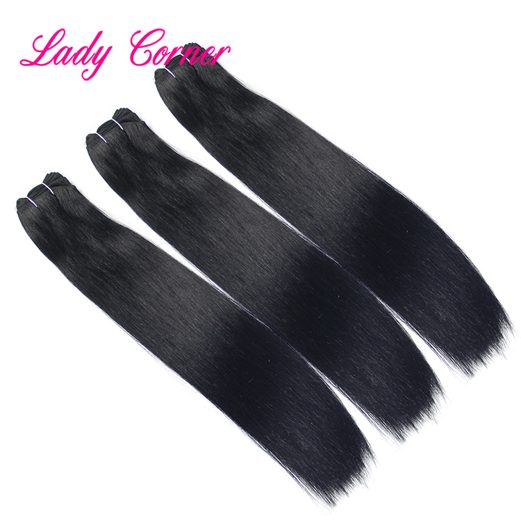 Free shipping human hair bundle wholesale price double drawn virgin hair brazilian