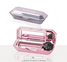 Shiny Rose Gold Rectangle Eye Shadow Case: Your Ultimate Makeup Organizer Solution