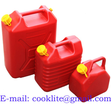 Plastic Diesel Fuel Jerry Can / Petrol Can / Gas Can / Polyethylene Gasoline Container / HDPE Oil Water Canister Carrier