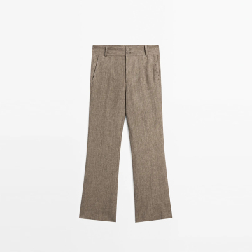 Woman's 100% linen flared pants