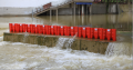 Barrière d&#39;inondation du barrage rapide pour le tramway de métro