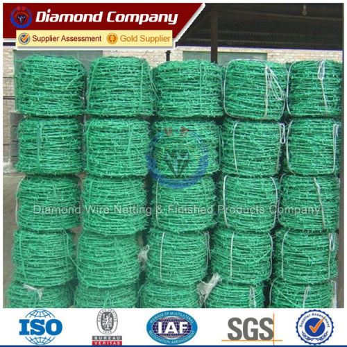 Pvc coated barbed wire/plastic barbed wire/razor barbed wire mesh