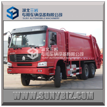 low price howo 12cbm 15cbm compressed refuse collection truck 20t trash compression truck