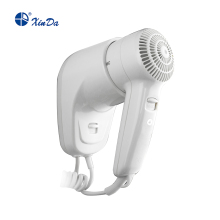 Push-button hair dryer with safety switch