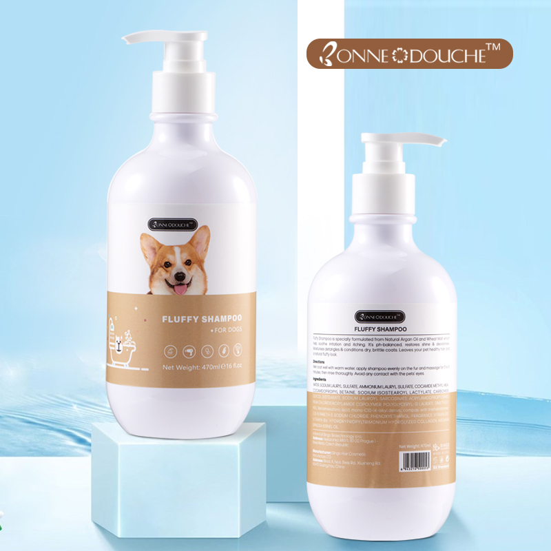 Grossistpris Pet Care Fluffy Shampoo För hundar Natural Formula Private Label