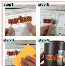 Grid-Printed Transfer Tape On A Liner