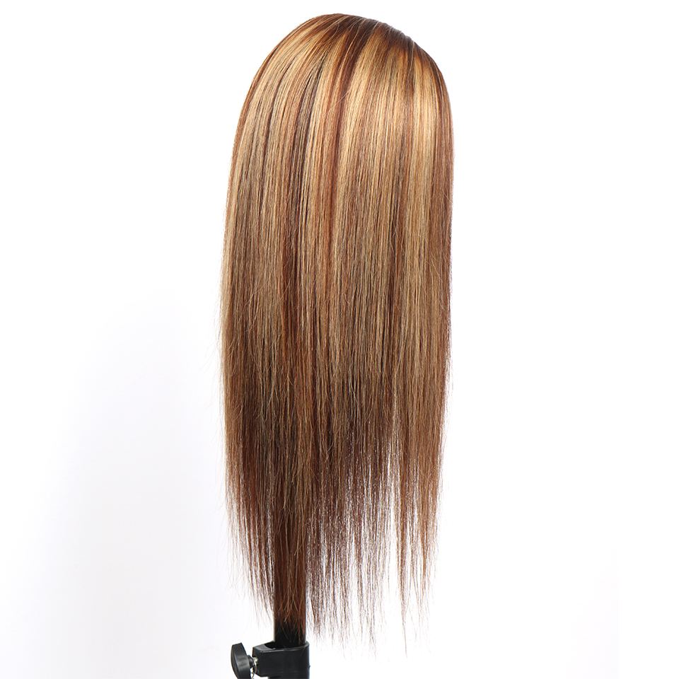 SPARK Highlight Lace front Human Hair Wigs for Black Women Brazilian Hair lace Brown Blonde Mixed Colored Wig Pre Plucked