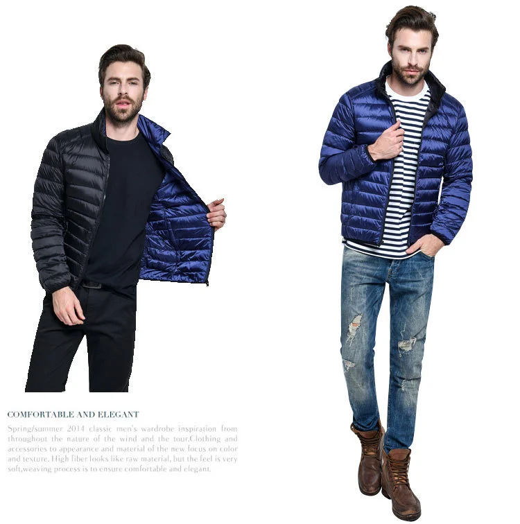 Stand-up Collar Double-Sided Wear Long-Sleeved Lightweight Jacket