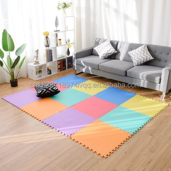 Eco Soft Foam Eva Kids Floor Mat - Non Toxic Jigsaw Tiles Play Mat ...