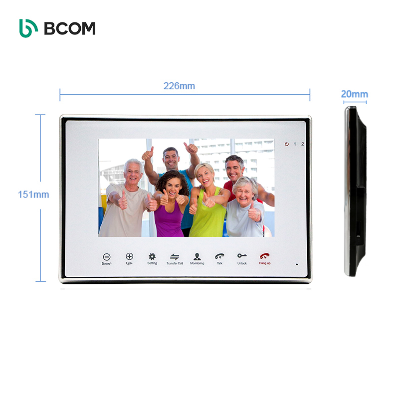 On-time Delivery Hands-free Dual-way 2 Wires Citofono Communication Video Door Intercom System For 3-Apartment