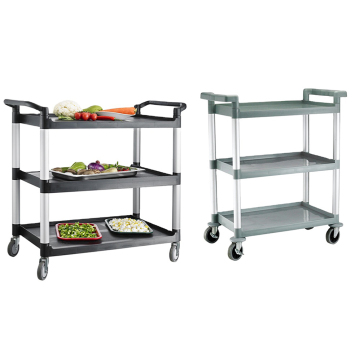 Plastic aluminum column Trolley Cart