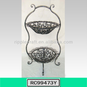 Decorative Free Standing Basket Fruit Holder