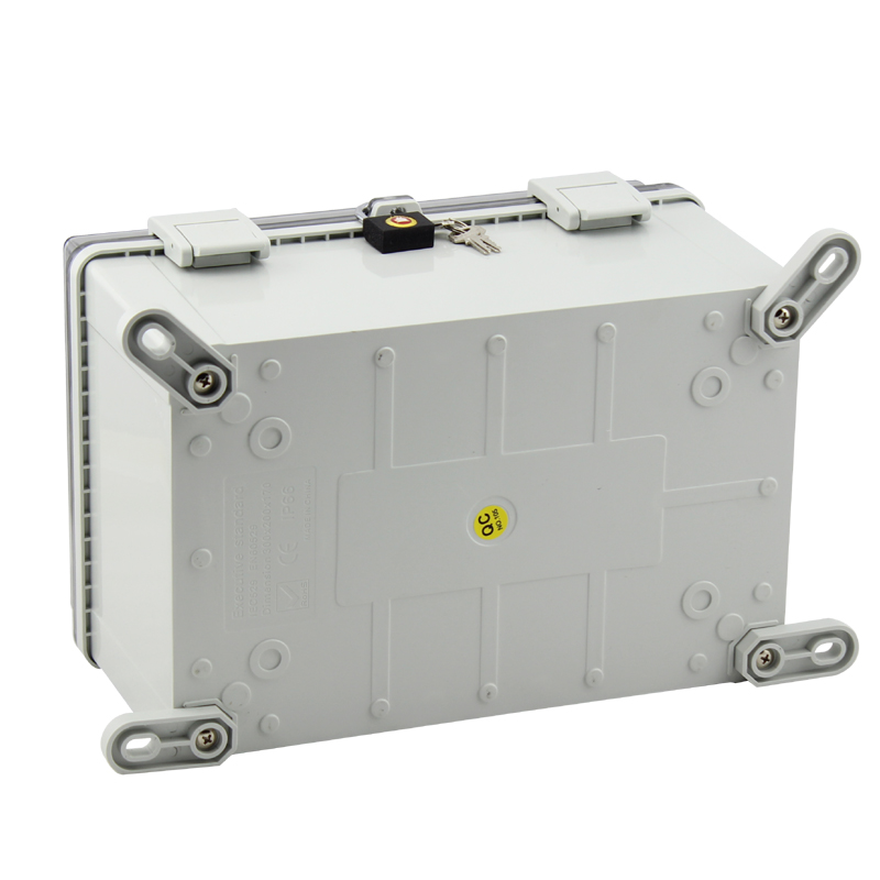 SAIPWELL 300*200*170mm High Quality IP66 Clear Cover Electric PC Waterproof Box Plastic Waterproof Junction Box with Lock