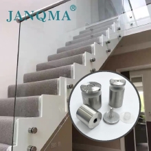 solid standoff screw for stair glass handrail fixed