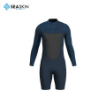 Seaskin 3/2mm Zipless Long Sleeve Shorty Wetsuits