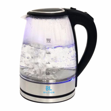Popular Blue LED Glass Tea Kettle Electric Kettle
