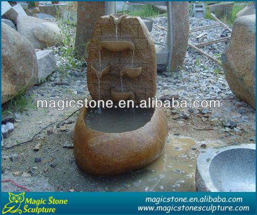 outdoor rock stone fountains