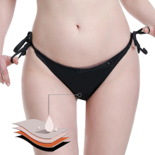 OXYGEN SECRET Low Waist Period Panties - Leakproof Tie Side Bikini Swimsuit