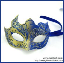 Popular blue/gold Italy style party mask,masquerade mask, blue party