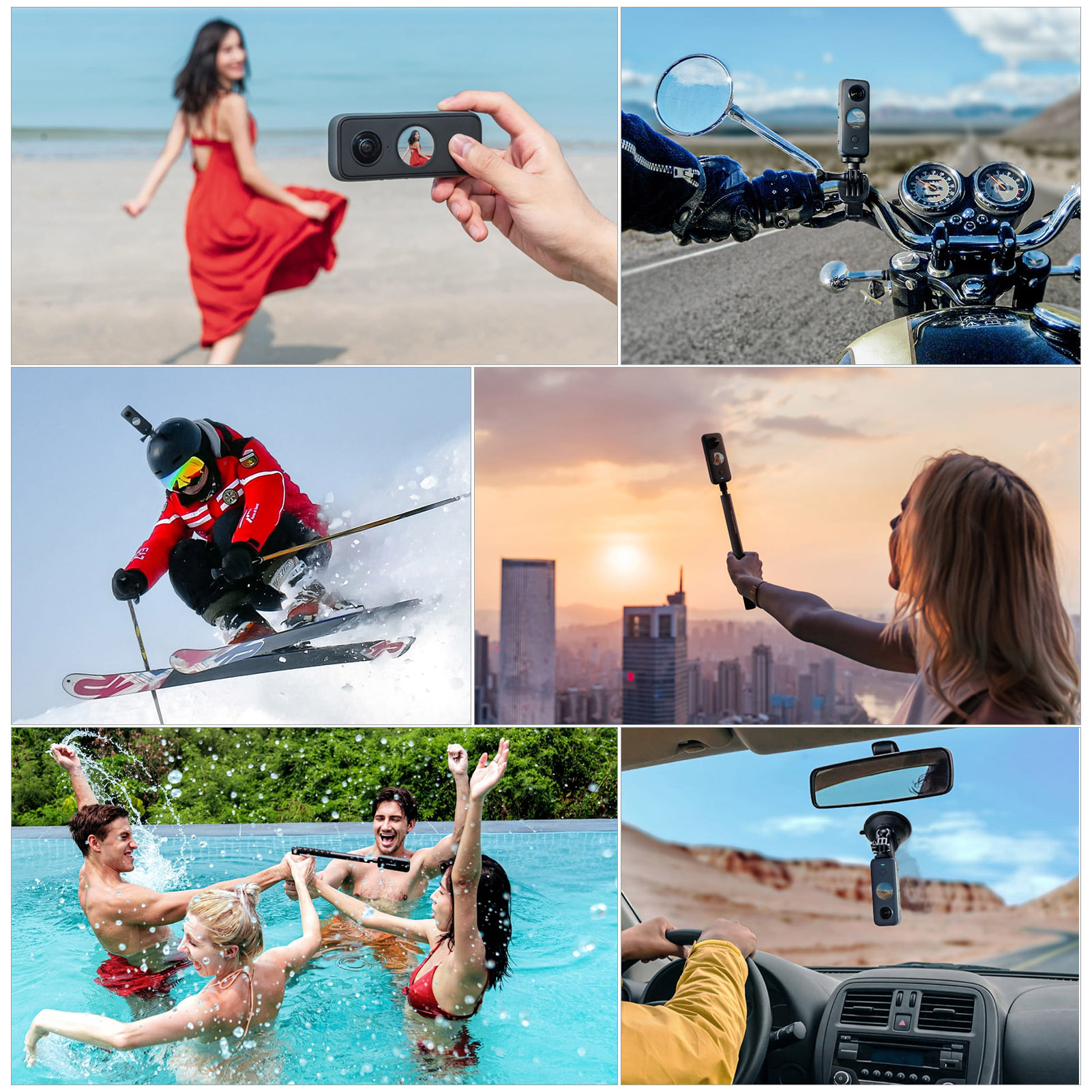Insta360 ONE X2 Panoramic Video Action Camera LCD Touch Screen Waterproof Stabilization 360 Camera