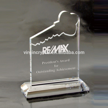 Key design crystal plaques awards