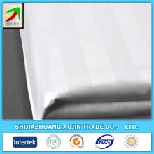 cotton 60x60 300T white satin stripe cloth