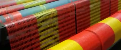 HDPE Woven Red and yellow Woven Barricade Netting 0.9*50m