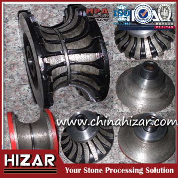 HIZAR Sintered granite router bit profile/profiling wheel/wheels