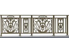 Bloom flower aluminum balcony fence(bronze)