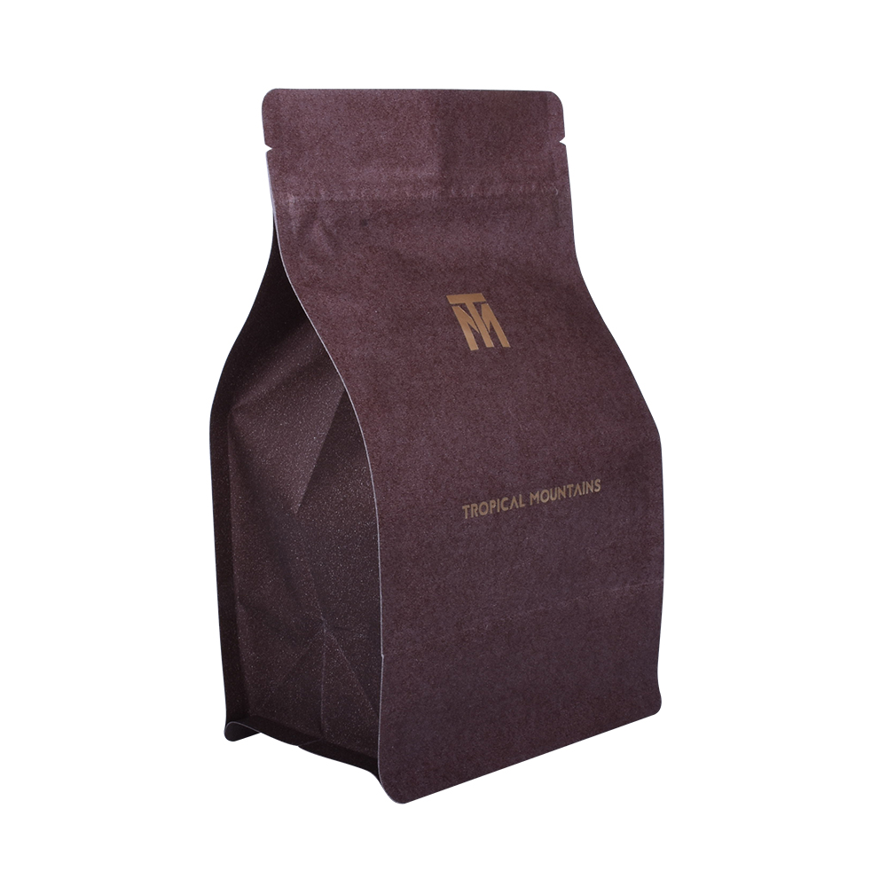 حقيبة قهوة مخصصة مخصصة كرافت مع تصميم الشعار