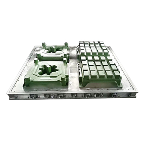 Forma na horní a spodní polštářové bloky pračky Mold for upper and lower cushion blocks of washing machine