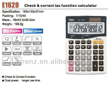 deli check&correct tax function calculater