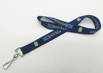 Flat Polyester Cheap Personalized Single Lanyards